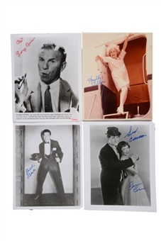 Milton Berle, Sid Caesar, Phylis Diller and George Burns Signed 8x10 Photos (4)